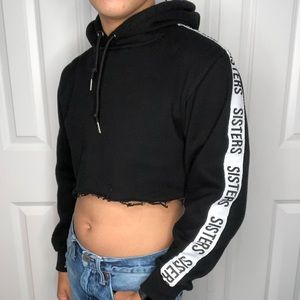 downtown cropped hoodie
